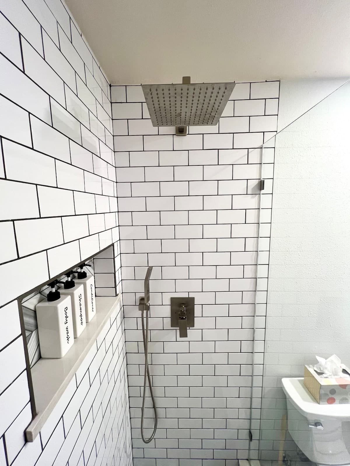Newly remodeled main-floor bathroom