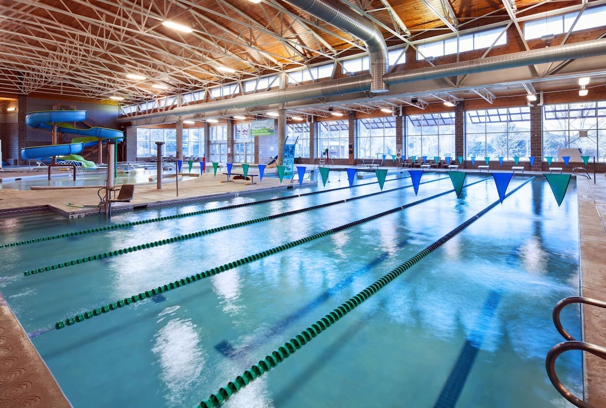 Indoor lap pool at the Avon Recreation Center